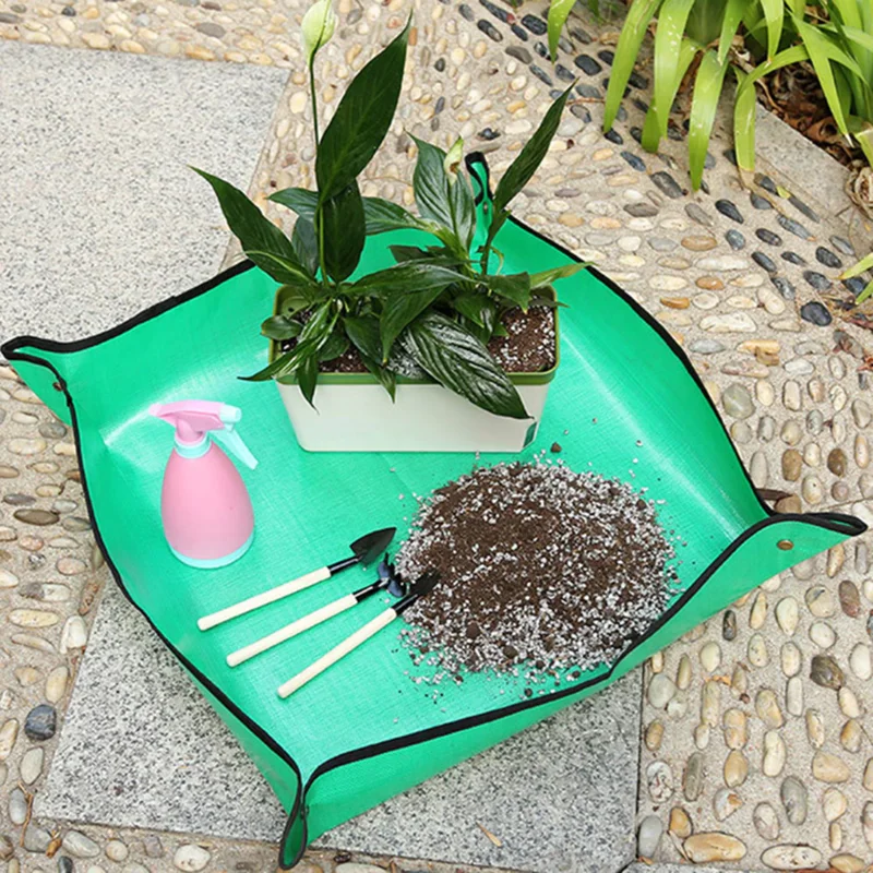 Waterproof Gardening Planting Mat Pe Plant Repotting Mat Foldable