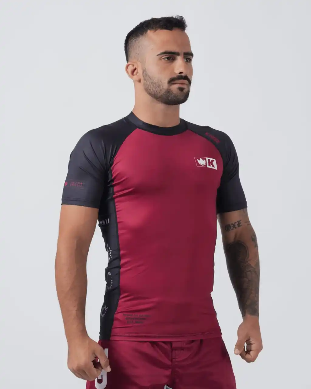 Custom Made Rash Guards High Quality Bjj Mma Men Rashguard Kingz Design