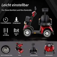 DOTMALL ZVGREEN-S25 Electric Scooter Durable Electric Mobility Roller with Swivel Seat and Electromagnetic Brake