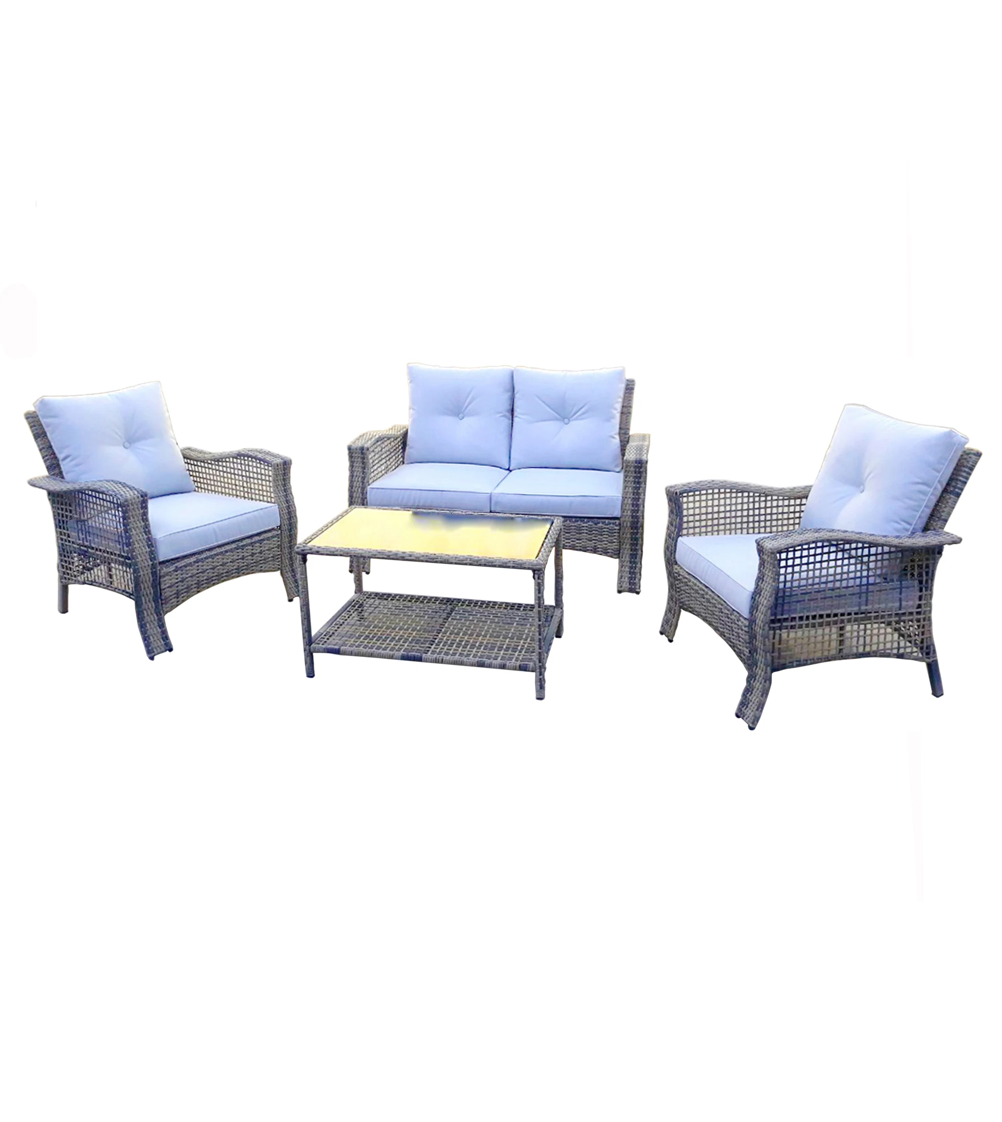Pe Rattan Wicker Garden Furniture Sofa Set Out Door Gadern Furniture