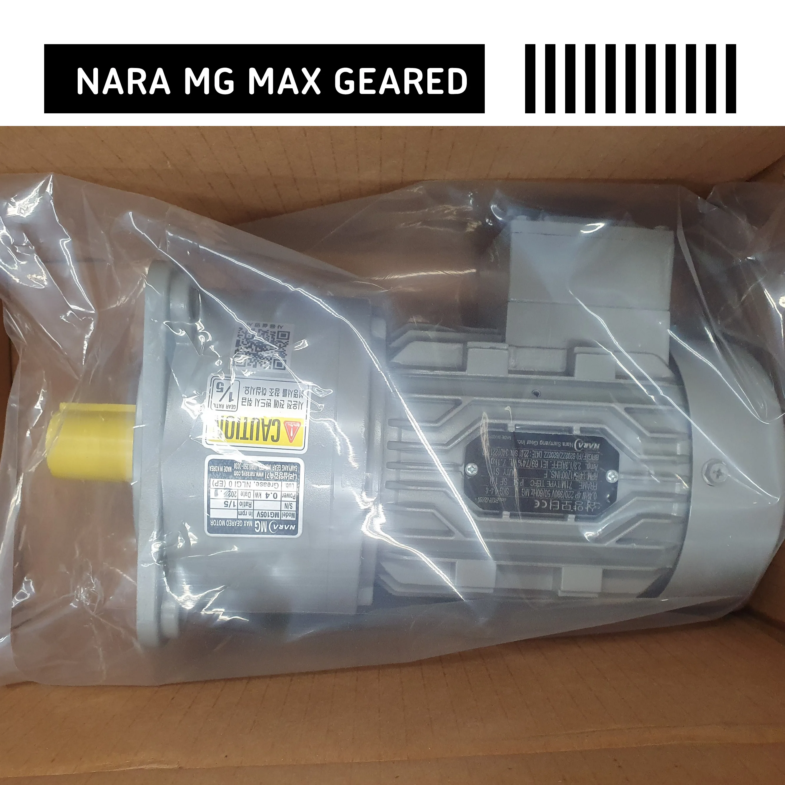 Nara Mg Maxmotor De Engranaje Mg105v,0,4 Kw,Skg0.44,Hecho En Corea