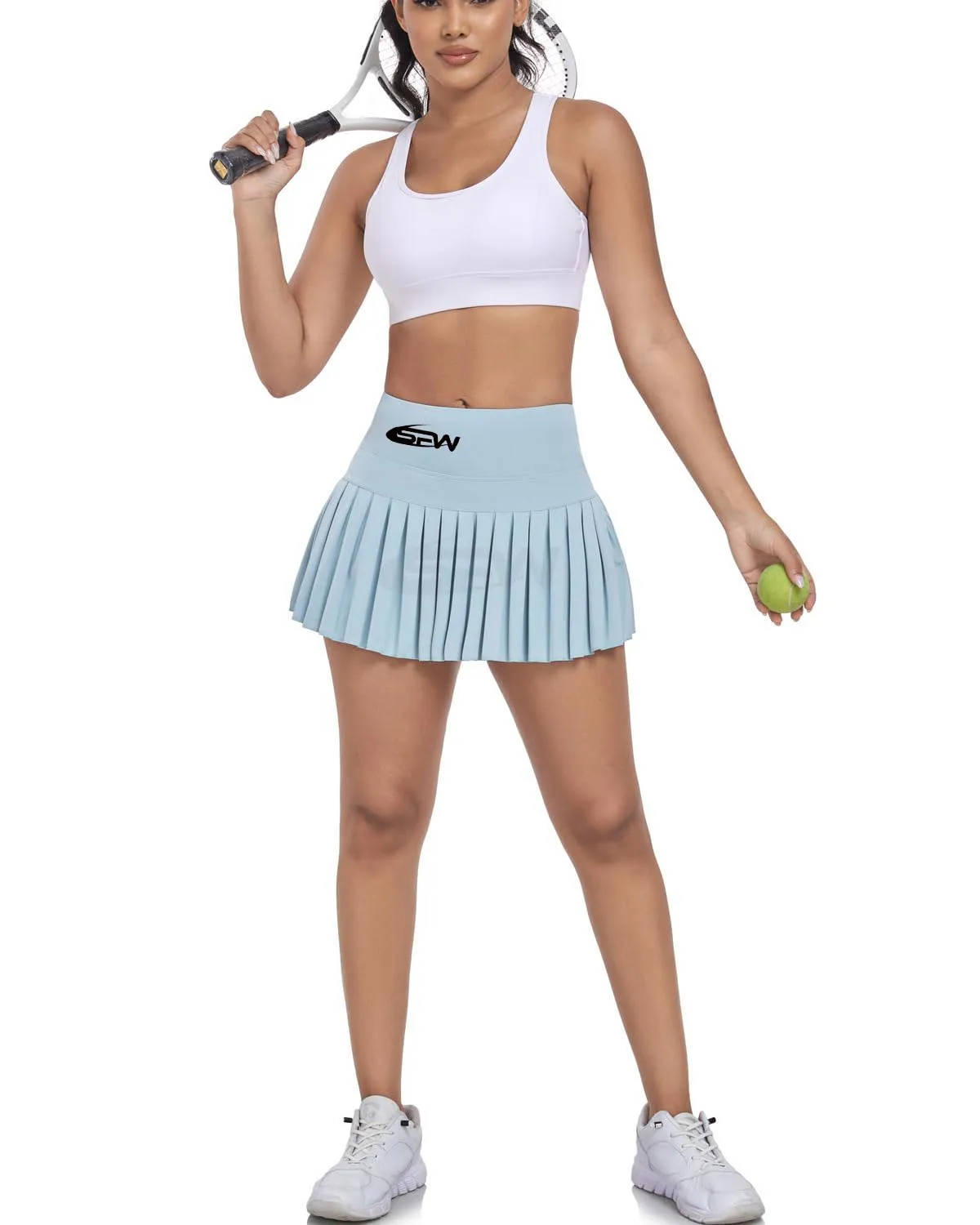 Custom Design Your Logo Tennis Skirt For Women With Pockets Shorts High Waisted Golf Skirts 3832