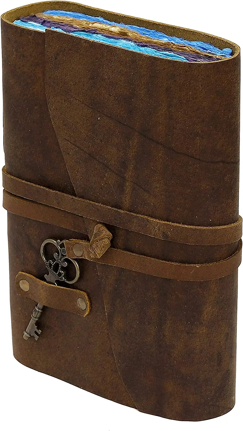 Genuine Vintage Leather Journal Multiple Colour Vintage Deckle Edge