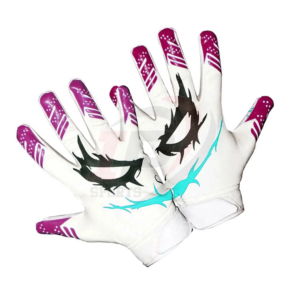 Зимние Нескользящие удобные американские футбольные перчатки с логотипом на заказ супер