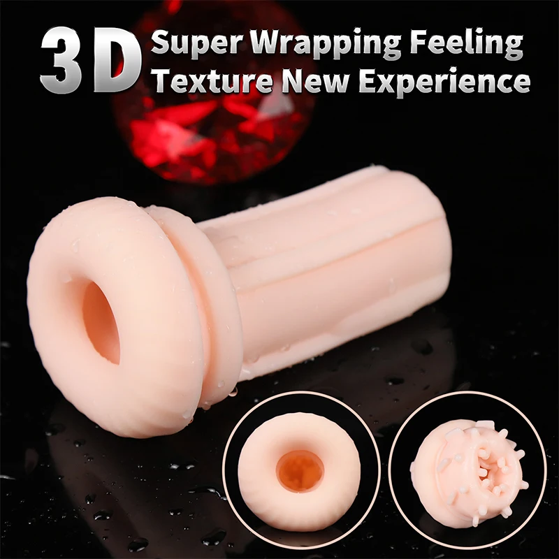 Realistic Vagina Stroker Machine - Electric Thrusting Rotation and Sucking Penis Massager - Masturbator for Men - Sex Toys