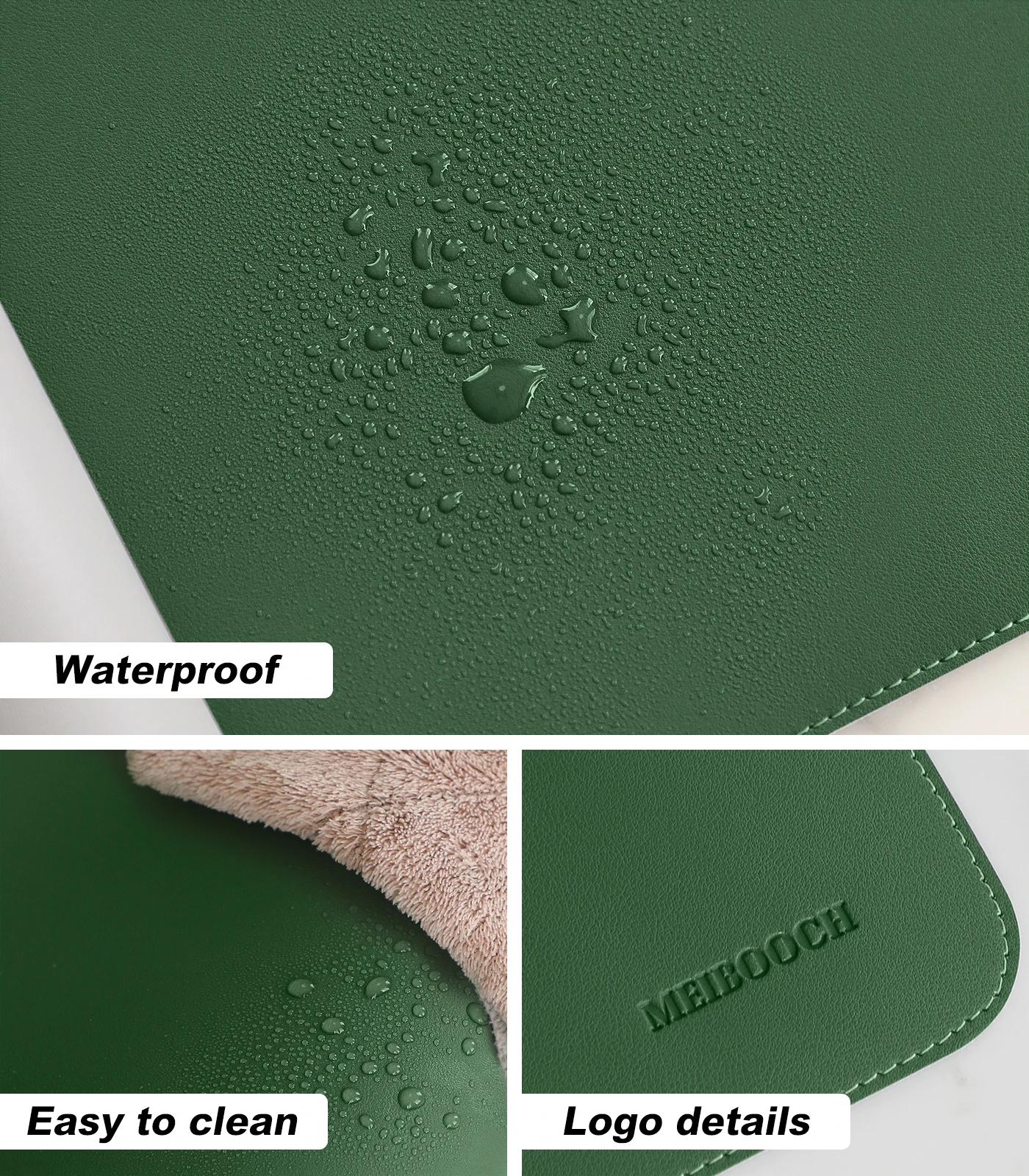New Upgrade Sewing Waterproof Pu Leather Large Mouse Mat Desk Blotter