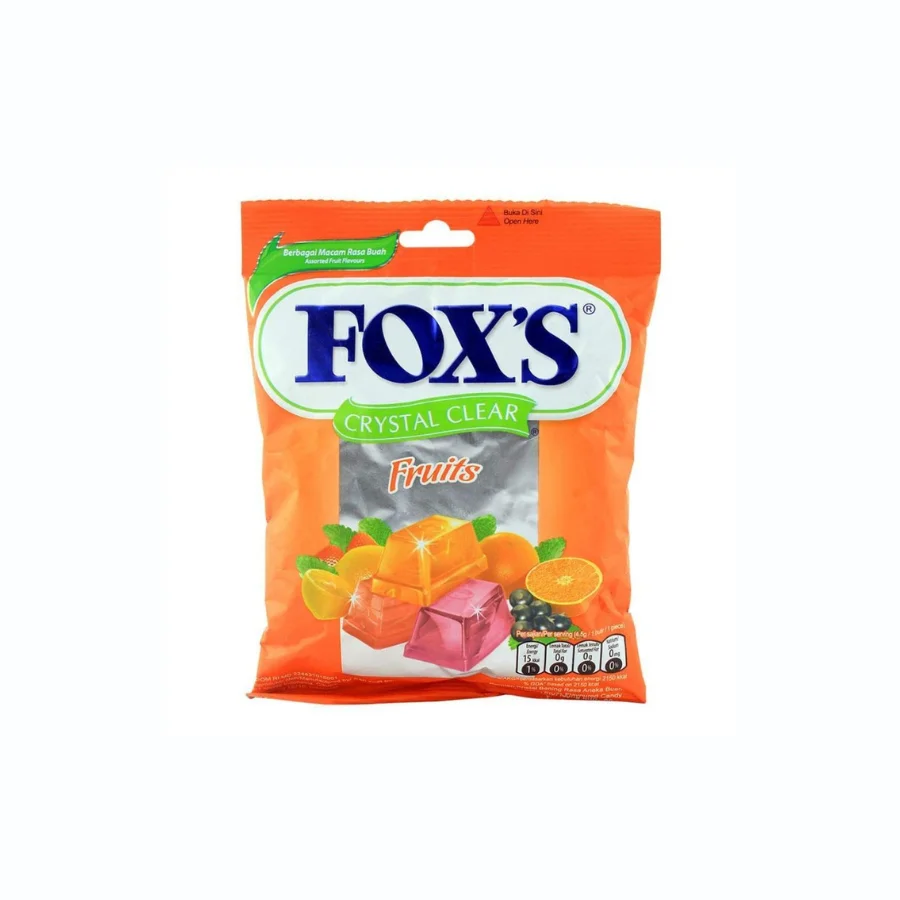 Wholesale Hard Candy FOX'S CANDY FRUIT Bag 90 Gram X 24bags