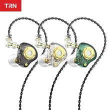 TRN MT1 Pro Hi-FI 1DD Dynamic In-ear Earphone Drive HIFI Bass Metal Monitor Running Sport Earphone Headphone for KZ EDX TA1 B