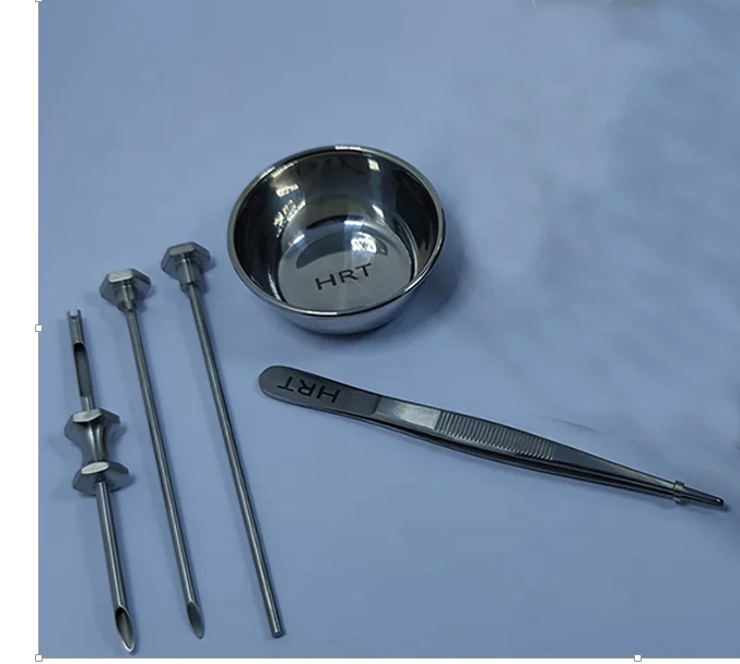 HRT Trocar 3.5 mm and 4.5 mm Hormone Replacement Pellet Insertion Kit Stainless Steel Medical Grade 304 Best Seller in Low Price