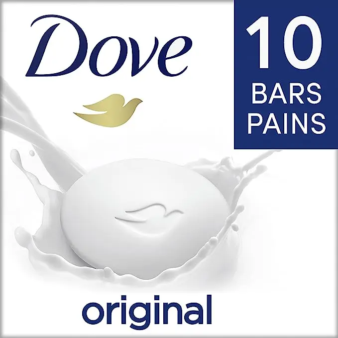 Dove Men Care Body + Face Bar Soap, Clean Comfort Mild Formula, 3.51 oz  (100g) - 4 Bars 