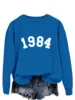 Lake blue sweatshirt (white font)