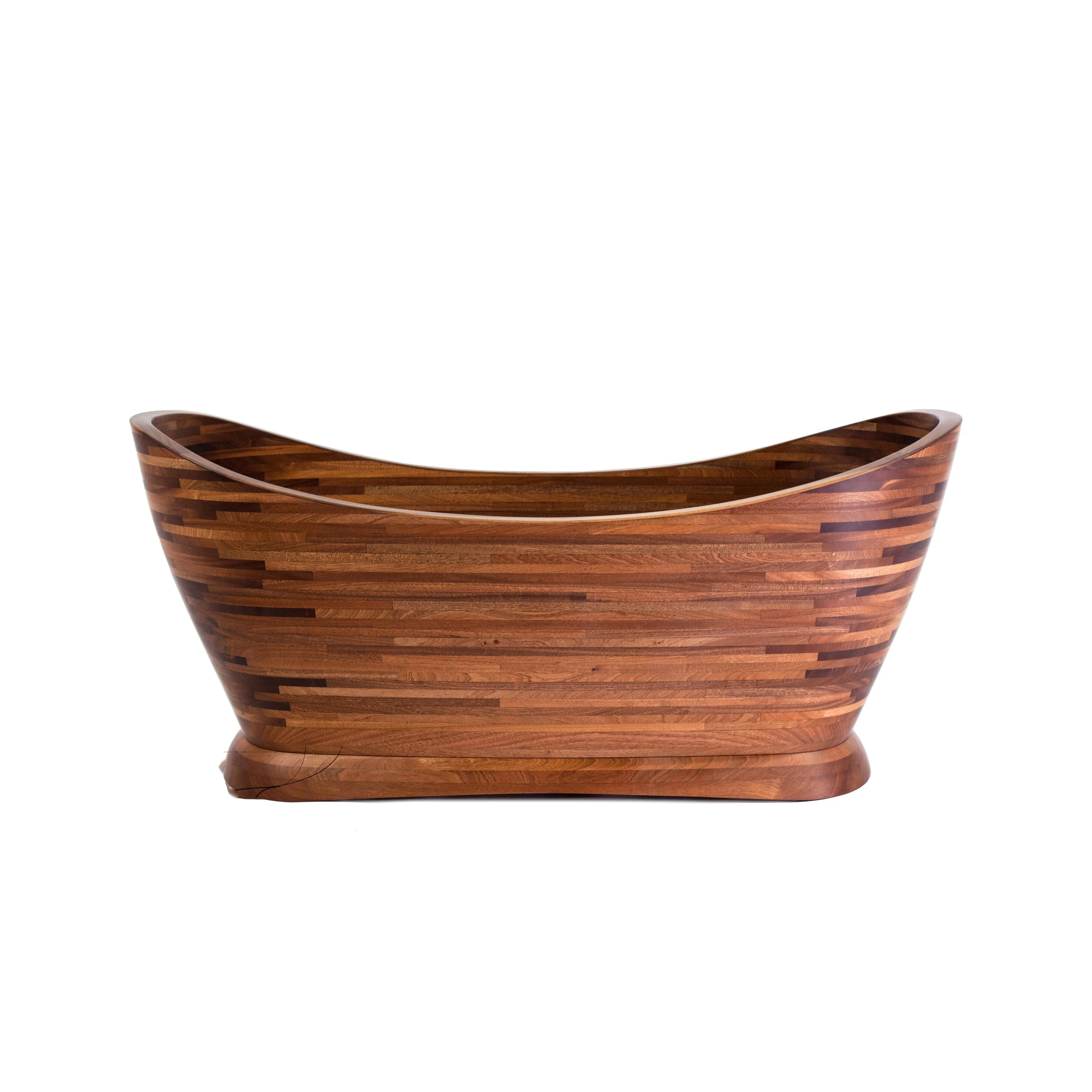 Wooden Barrel Bathtub Teak Wood Spa Soaking Tub Japanese Wooden
