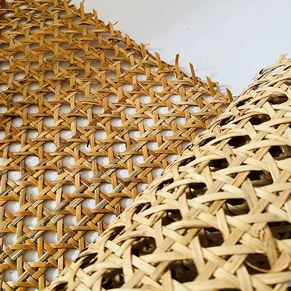 24 Wide Semi-Bleached Rattan Webbing Roll for Caning Projects