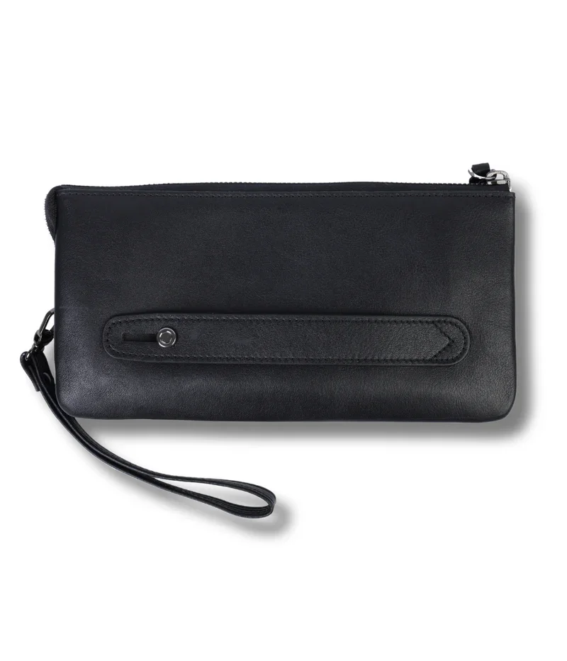 Men's High Quality Lightweight Designer Genuine Leather Men Clutch Bag with  Custom Logo Premium Luxury Factory Direct