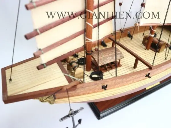 Gia Nhien Manufacturer Approve Custom Design Low MOQ Chinese Junk  WOODEN MODEL BOAT -  HIGH QUALITY WOOD SHIP MODEL