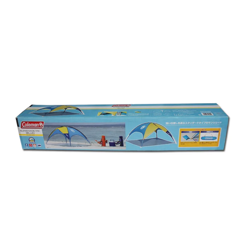 Custom Printed Strong Corrugated Cardboard Carton Box for Camping Tent Gold Foil Handling Paper Storage and Delivery Packaging