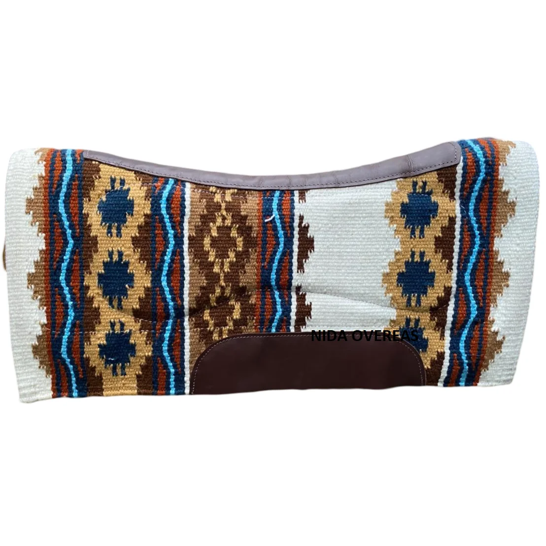Tapis De Selle Western Show Mayatex - Couverture En Laine élégante, Coussin Confort Pour Cheval, Made In Algeria