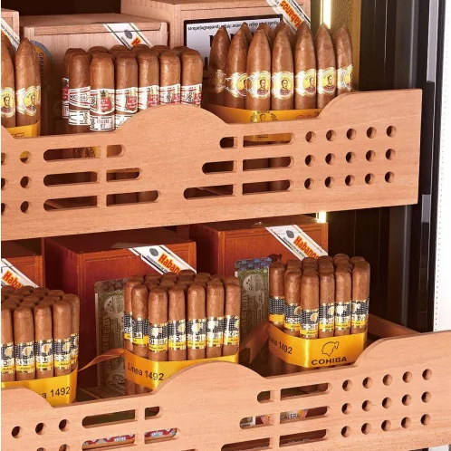 Competitive Water Cooling Electronic Cigar Humidor With Spanish Cedar Cabinet for Office