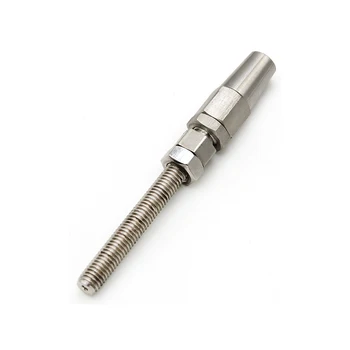 Rigging Hardware AISI 316 Stainless Steel Wire Rope Stud Swageless Threaded Terminal