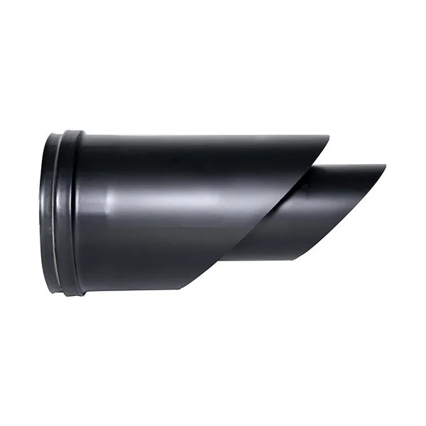 Italian-made Modern Horizontal Terminal Flue Pipe Coaxial Black Steel ...