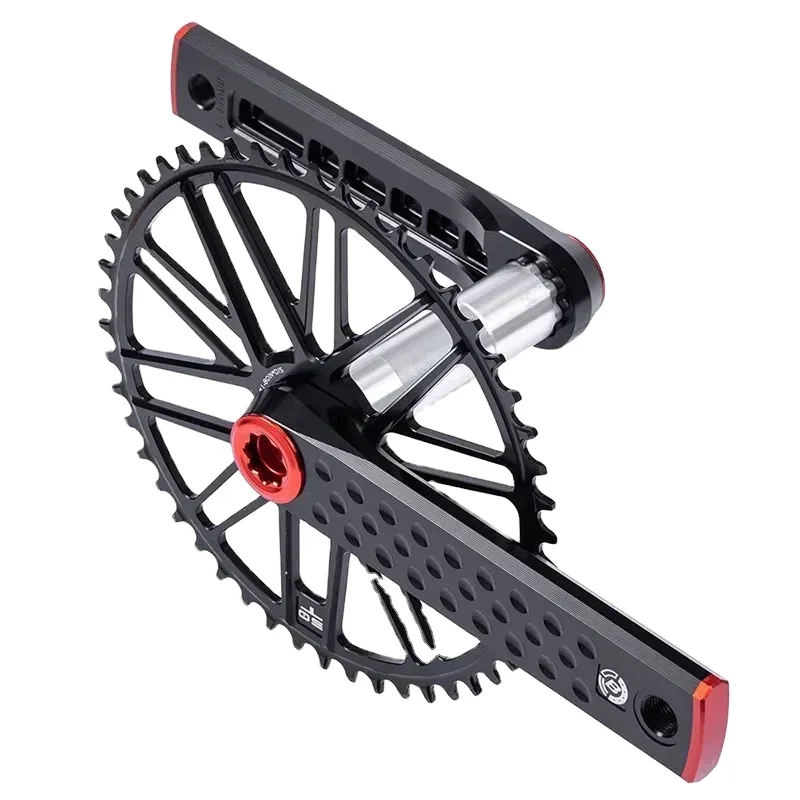 BUCKLOS 170mm Crank Arm Set Spindle 29mm Single and Double Chainring Aluminum Alloy Bicycle