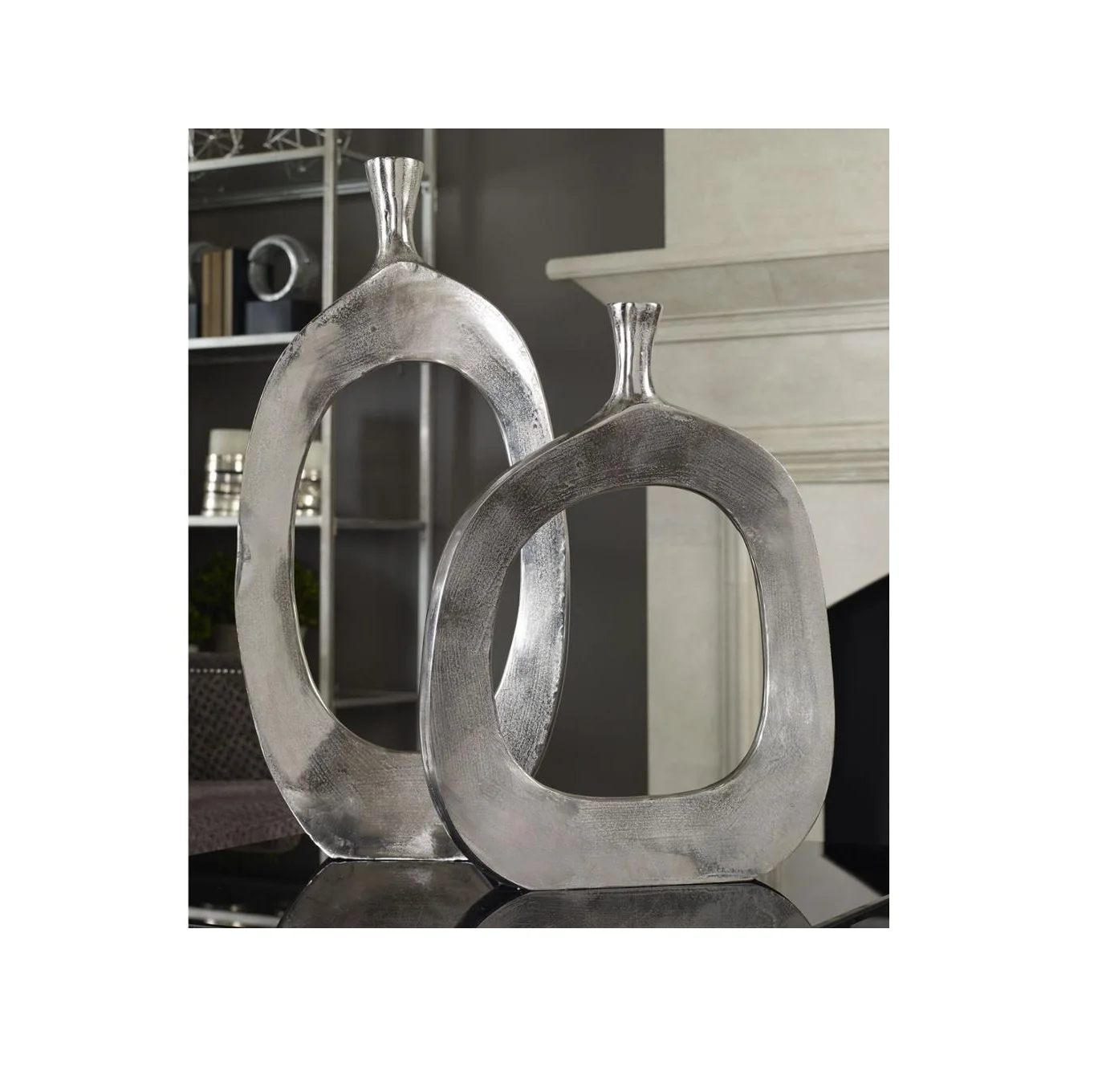 Aluminum Gold Finished Flower Urn Vase Designer Handmade Flower Vase