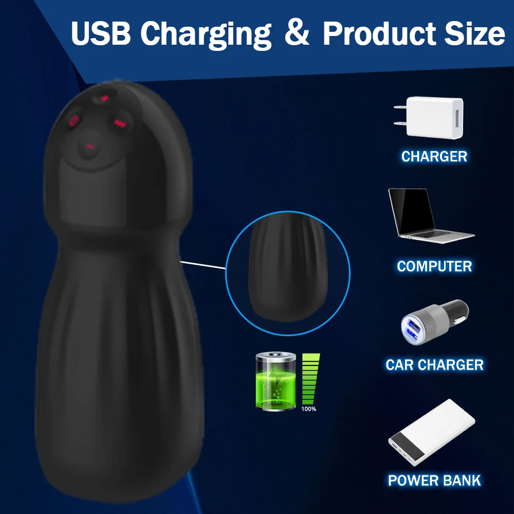 Glans Massage Vibrator Automatic Male Masturbator Cup Telescopic Pocket  Suction for Men Masturbation Sex Toys