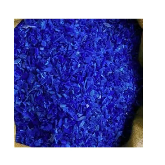 HDPE Blue Drum Plastic Scraps, Recycled Blue HDPE Scraps Top