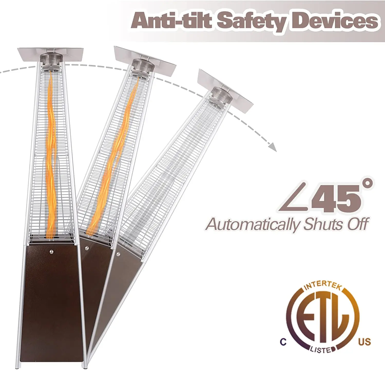 【ガーデン】 温度調節可能なヒーター工場サプライヤー卸売ピラミッドパティオヒーター Buy Temperature Controlled