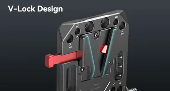 SmallRig Battery Plate with V-Lock Mount with Dual 15mm Rod Clamp for Camera Power Supply - 3016 product image