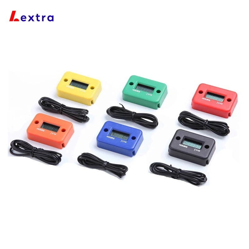Цифровой Измеритель двигателя Lextra счетчик часов промышленный таймер для работы мотоциклов квадроциклов бензопил тракторов