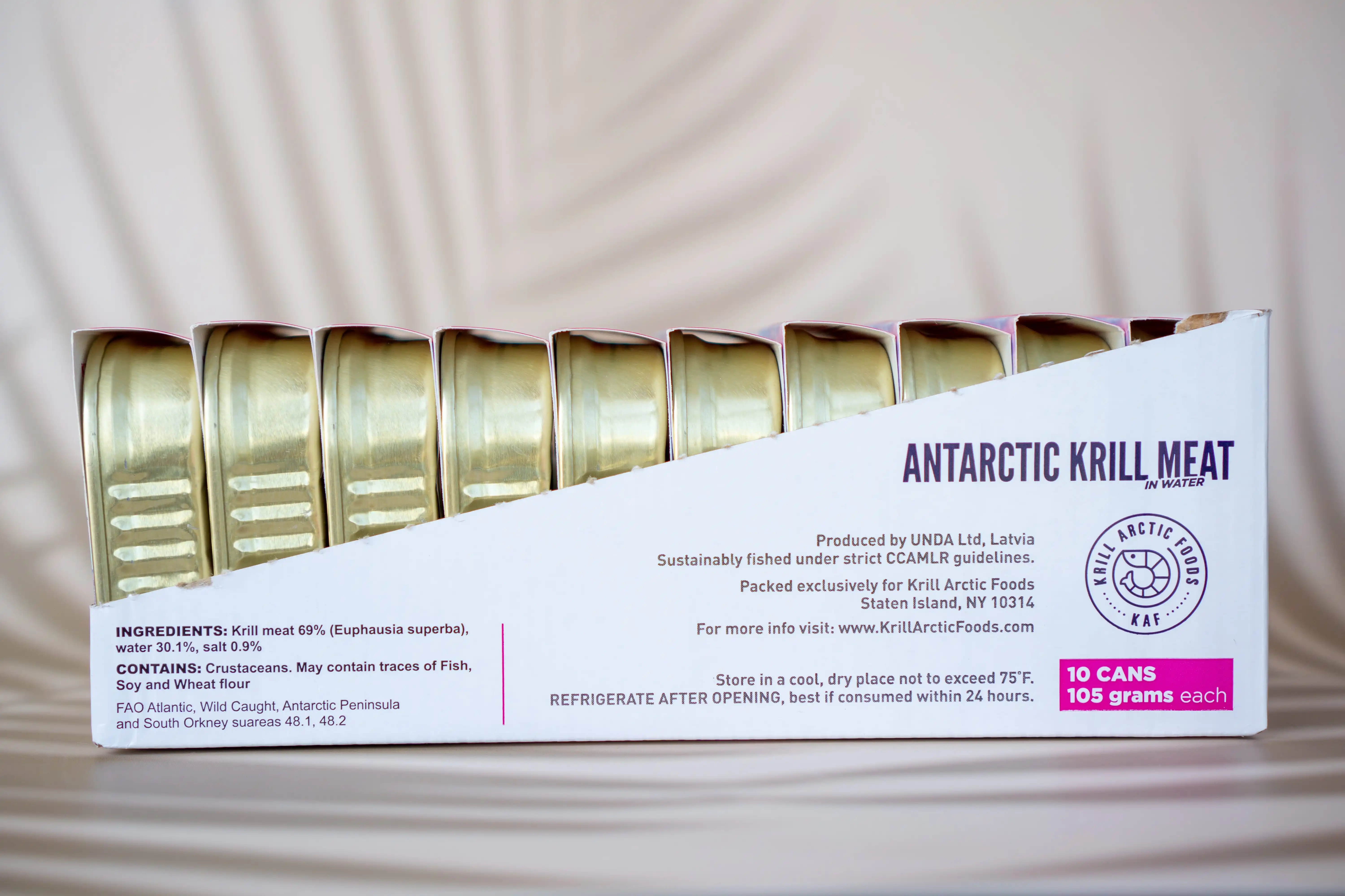 High Protein Wild & Sustainably Caught Canned Antarctic Krill Meat For
