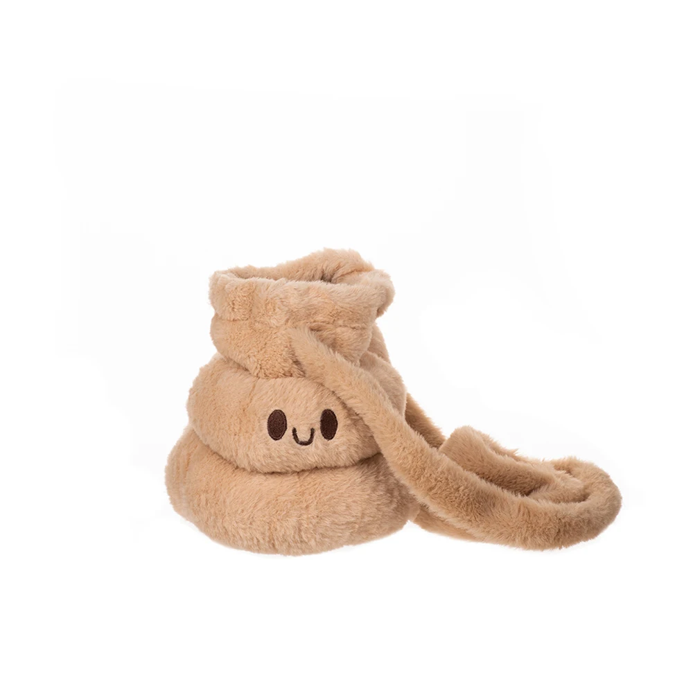 Portable Funny Poo Bag Cute Cartoon Personality Shoulder Girl Grab