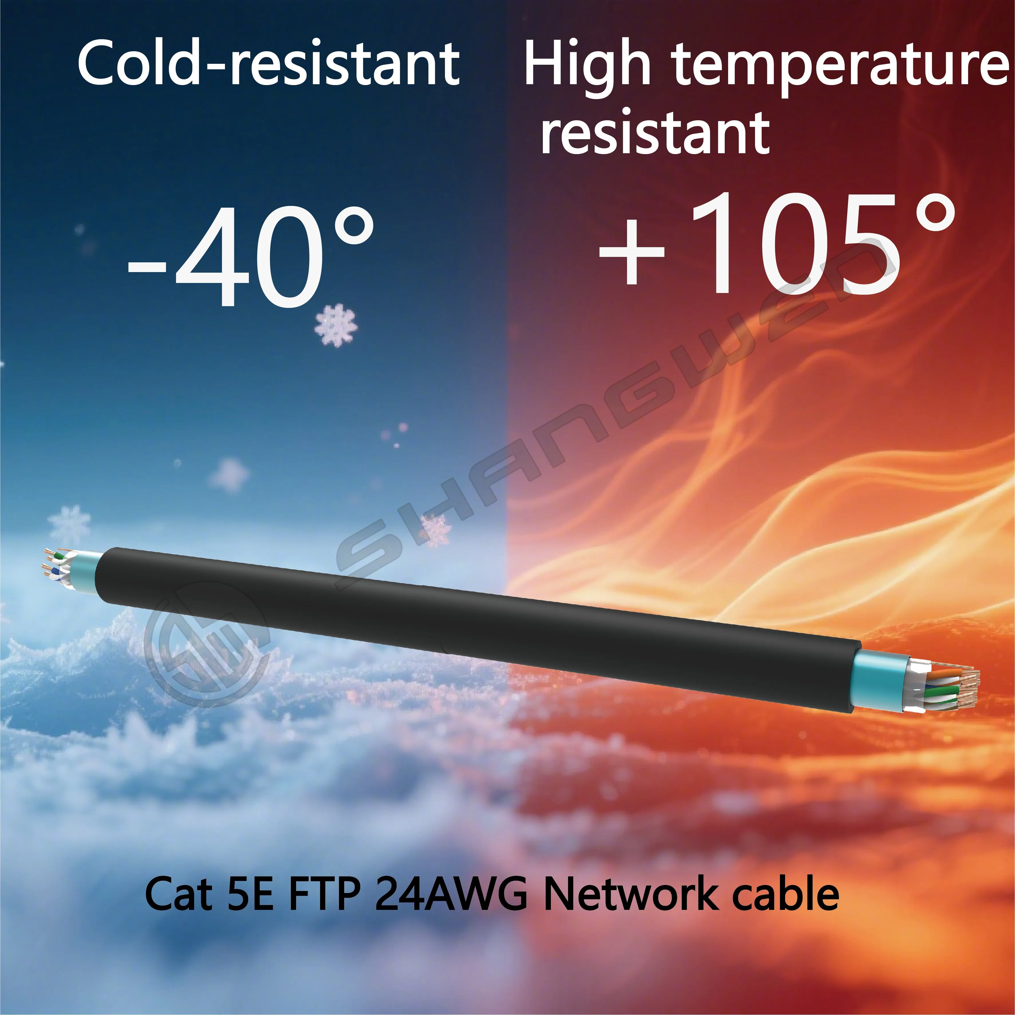 CAT5E FTP Internet Cable RJ45 Cat5e 24AWG FTP 4pair Copper CE UL Multiple Twist Soft CAT5e Outdoor COPPER Ethernet Cable Reel