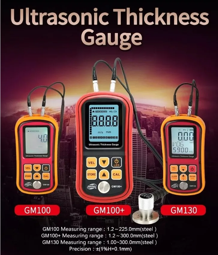 GM100 Digitale Ultra-diktemeter Een Compact Hulpmiddel voor Nauwkeurig Testen en Monitoren van Staalbreedtes van 1,2 Tot 300 mm