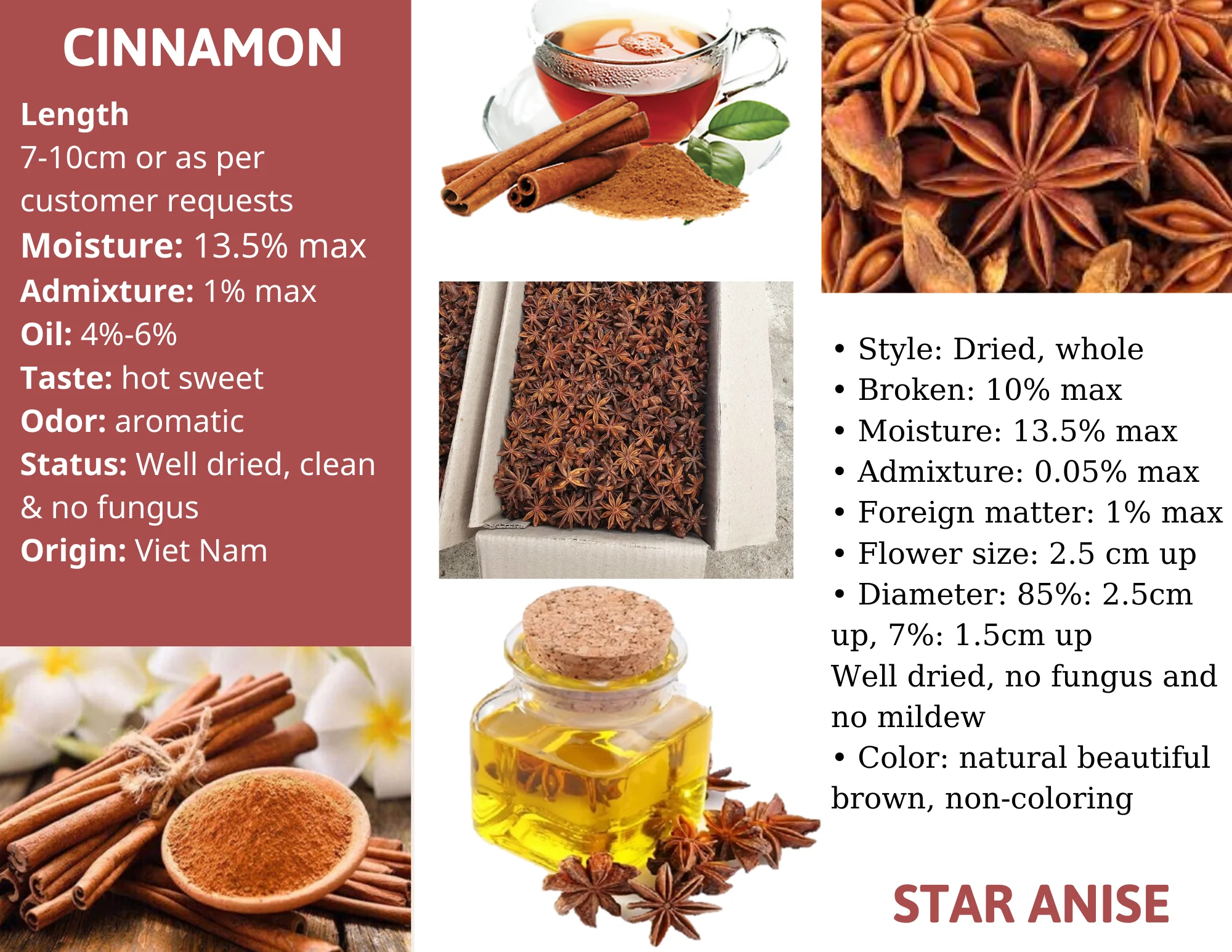 Vietnamese High Quality Cinnamon/ Cassia Roll Special Flavor From