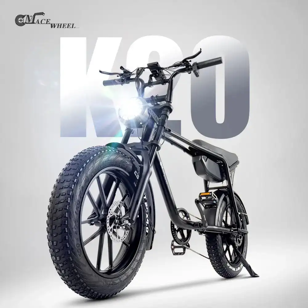 CMACEWHEEL K20 Adventure Electric Bicycle 17Ah Battery Capacity 48v 5 Levels Speed Control Electric Bike Lithium Power Supply