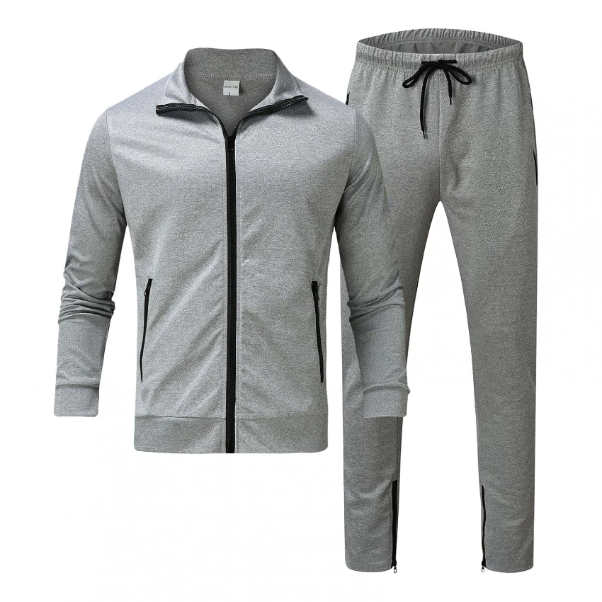 Plain Stand Collar Sublimated Zip Up Men Tracksuit Set 2023 Latest ...