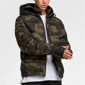 Oem Custom Mens Camo Tactical Padded Bubble Down Puffer Jacket With ...