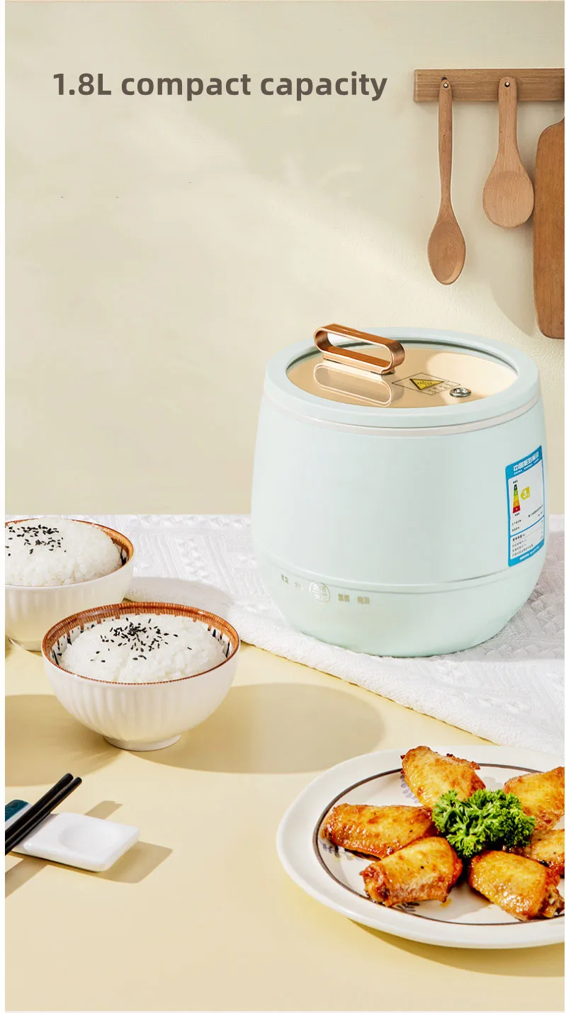 Mini Rice Cooker Smart Control Multifunction Cooker Uncooked Portable