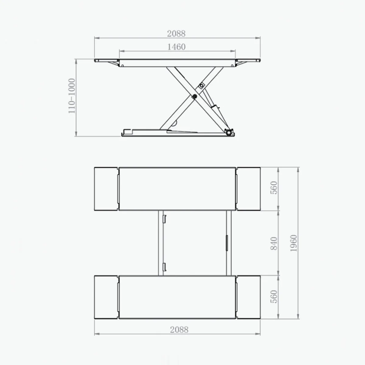 Double Cylinder Drive Speed Omega 300e Mobile Mid-rise Scissor Lift Is 