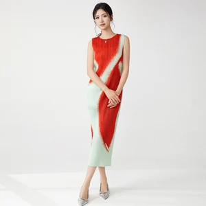 Women Clothing Wholesale Summer Ladies Fashion Dresses High Quality Stretch Sleeveless Dresses