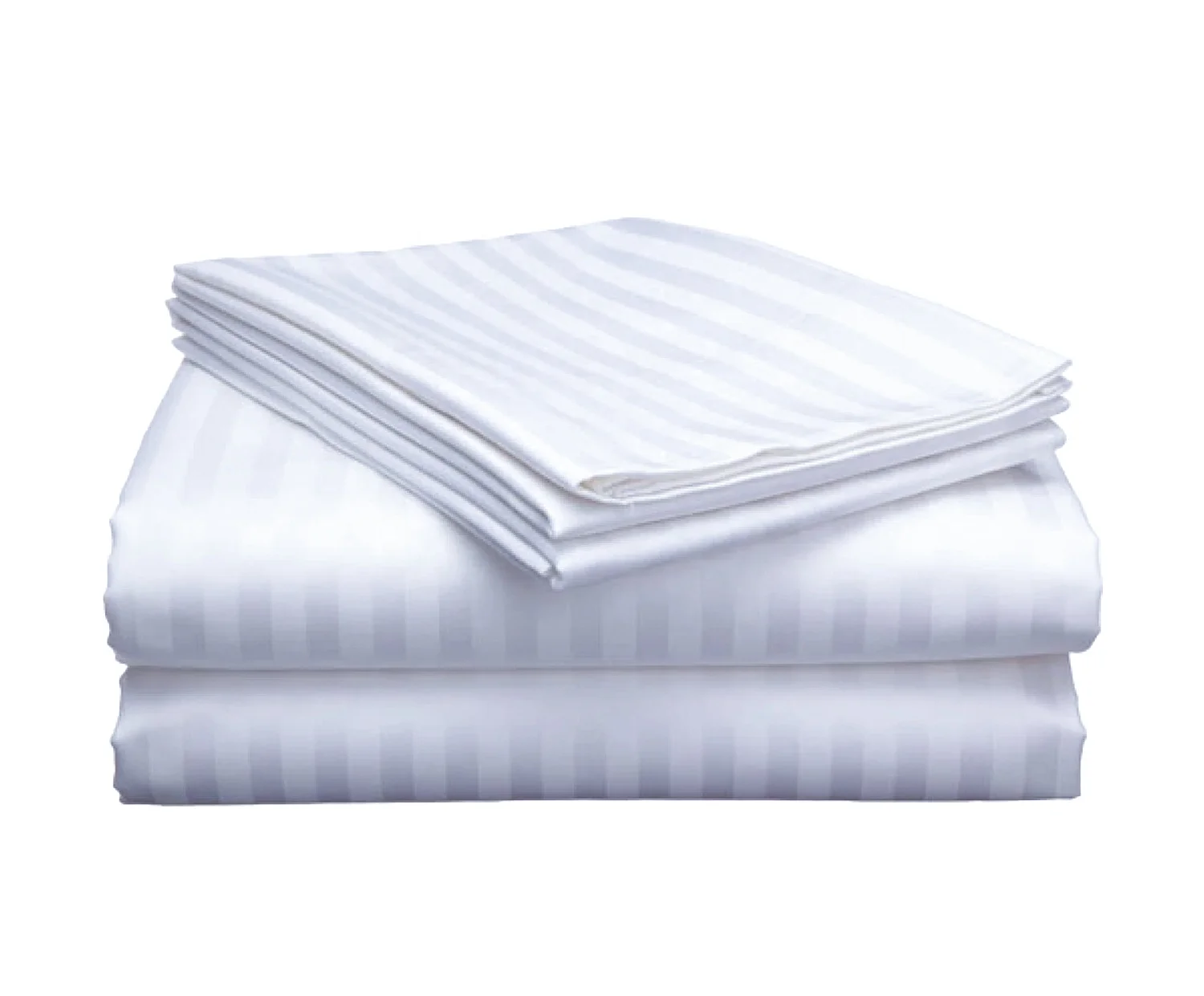 Stripes Bedding Set 400 Tc Plain White Cotton Hotel Bedsheet Buy