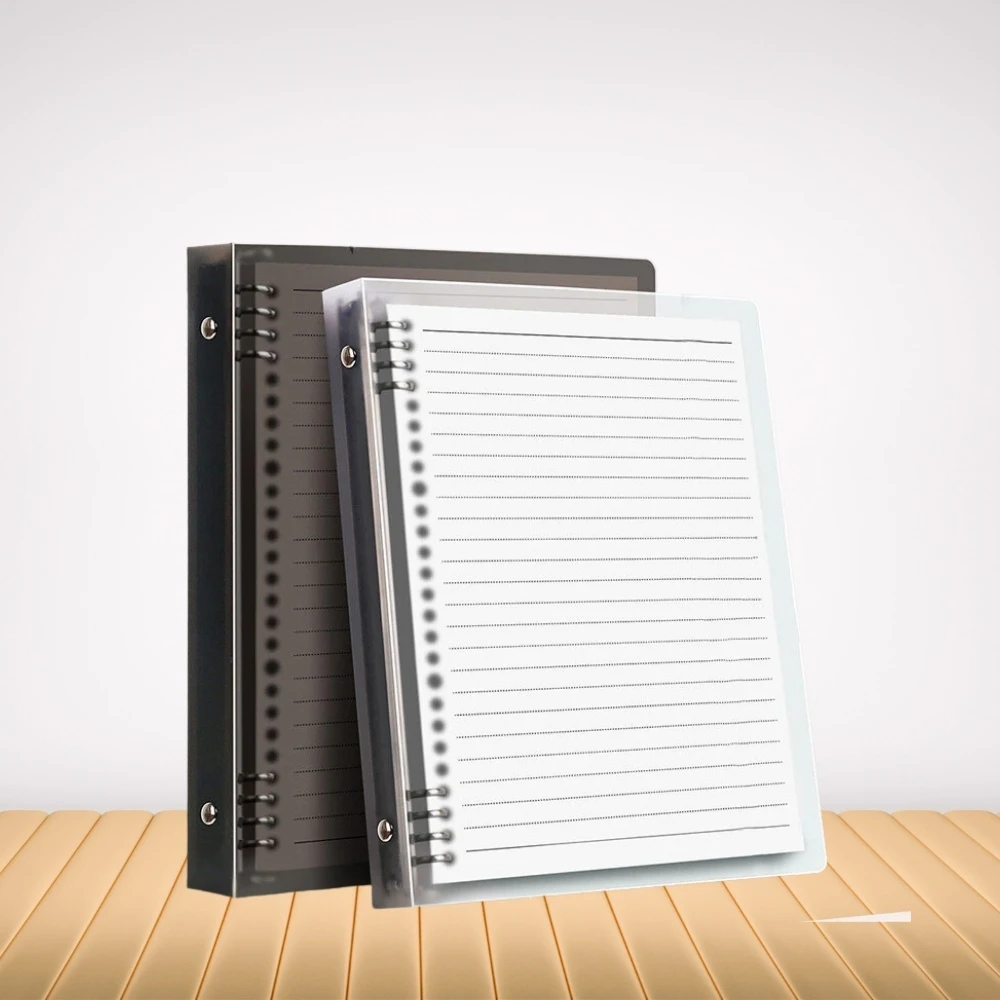 Plastic PP Cover Notebooks A5 B5 PP Plastic Hardcover Lose-Leaf Replaceable Paper Ring Bound Notebook Supplier From Vietnam