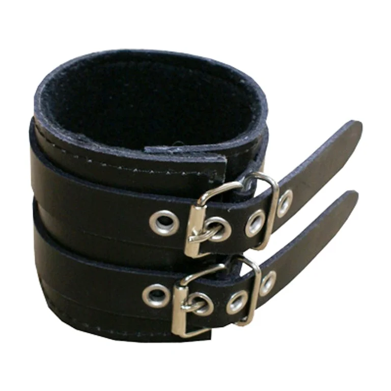 HMB-403A LEATHER BRACELET CUFFS WRIST BANDS WRISTBAND GOTHIC STYLE CUFF BONDAGE BDSM FASHION