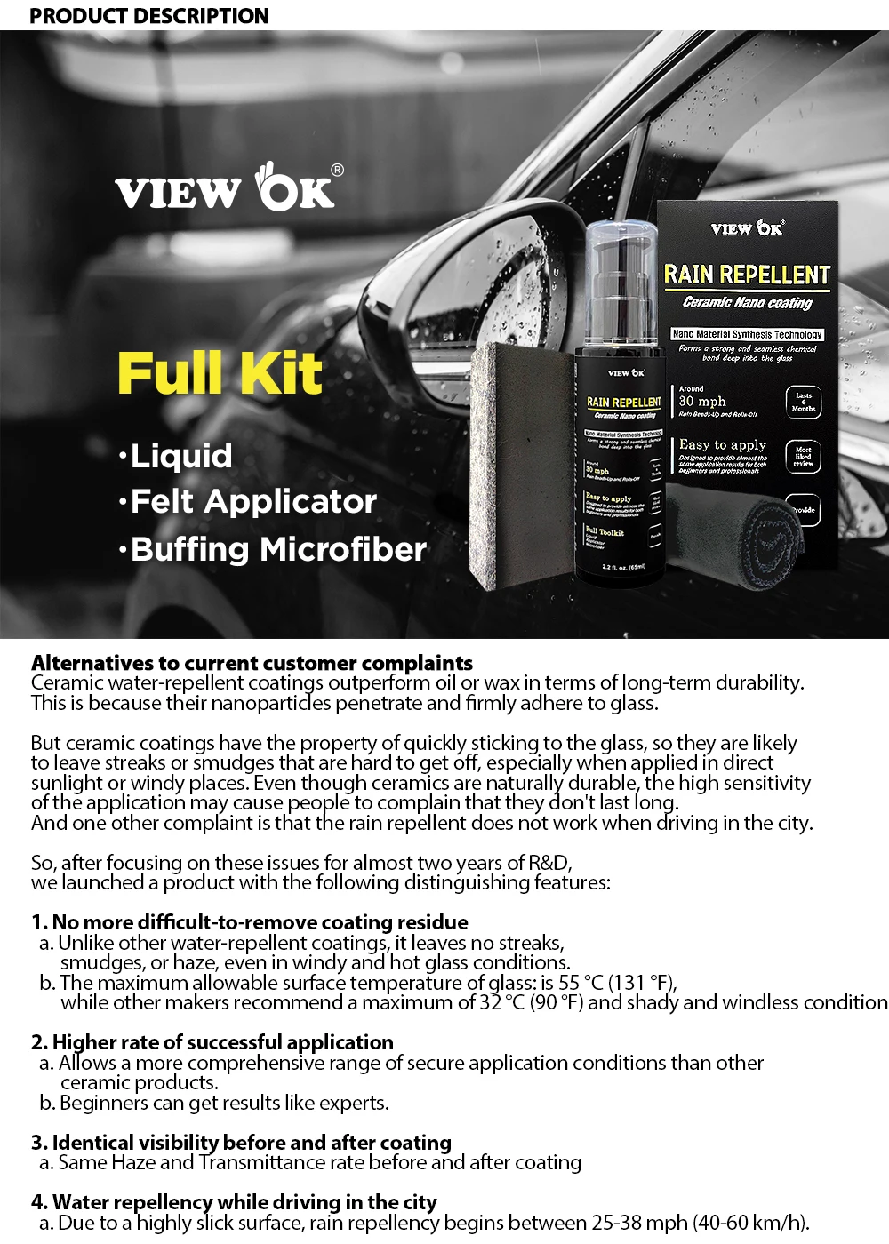 Best Korean Water Repellent Spray For Car Windows Glass Windshield