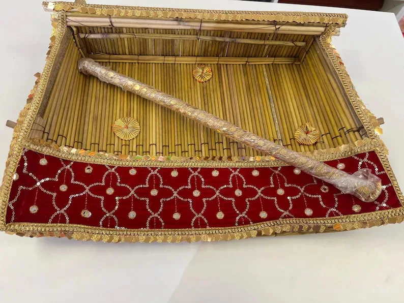 Jaggo Danda Function Bride Groom Family Jago Essentials Banarsi Maiyan Haldi Sangeet Party Punjabi Sikh Indian Wedding Accessory