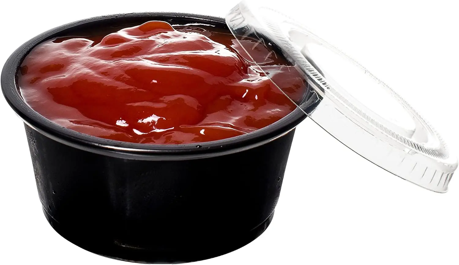 Disposable 4 Oz Plastic Portion Cups With Lids,Condiment Cup,Black Cups