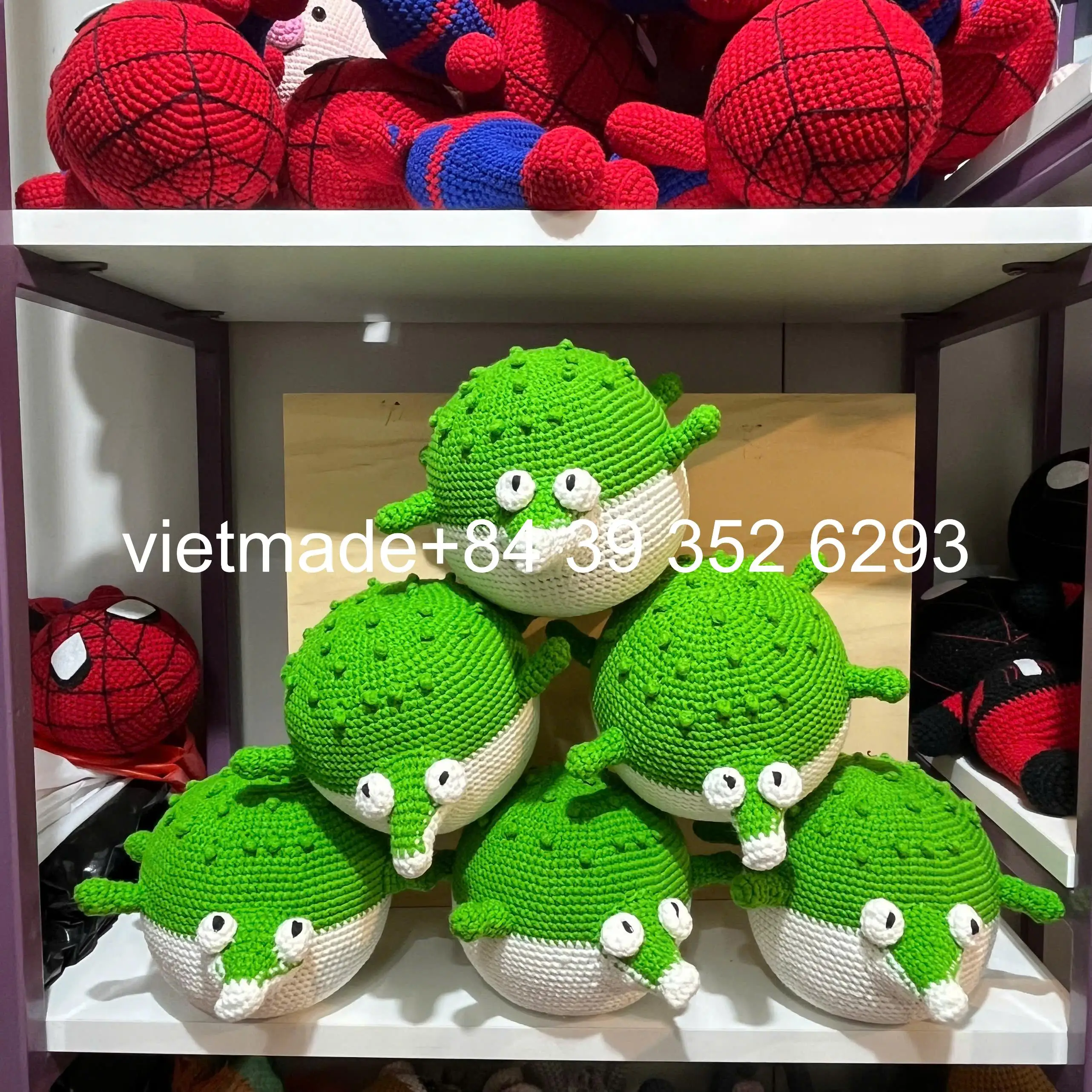 Direct Factory  Best Price 100% Handmade Cute Fat Crocodile Crochet Anime Toy Amigurumi Doll Birthday Christmas Gift for Kids