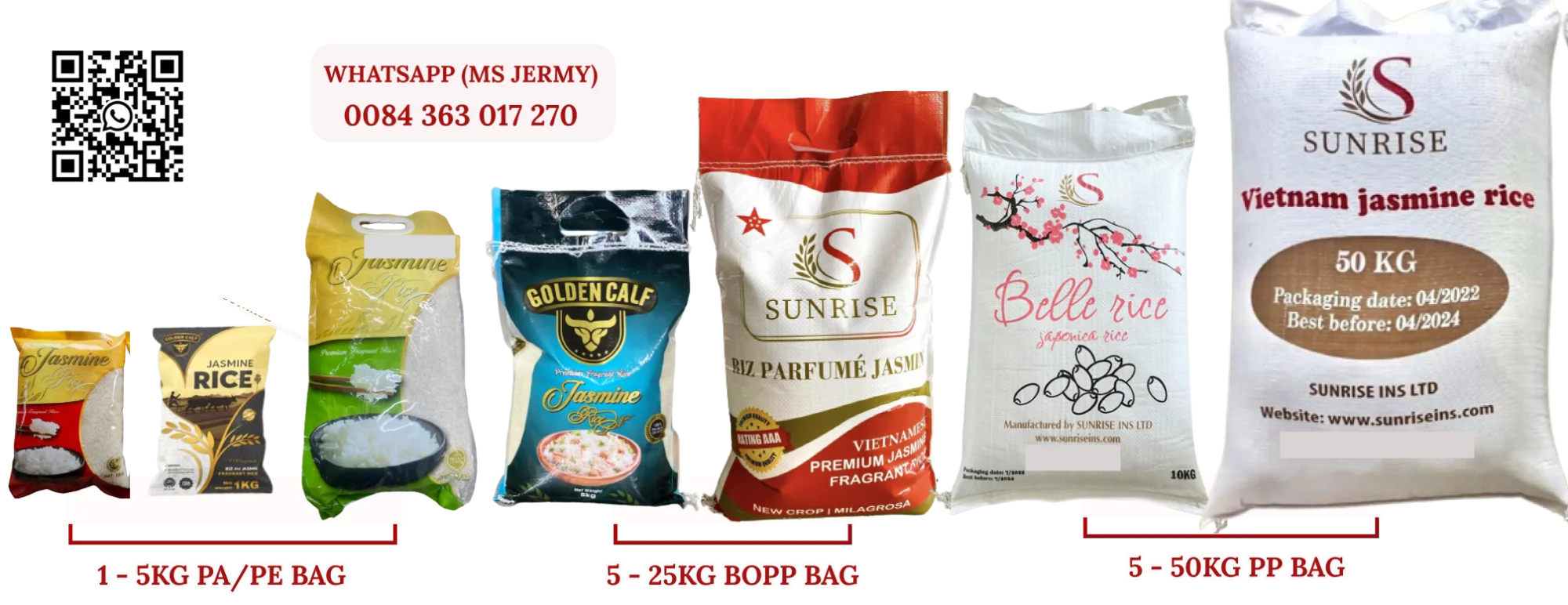 Best Quality Riz Jasmin /Wholesale Price/Jasmine Rice From Vietnam Best ...